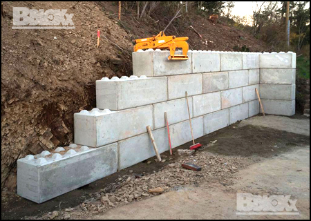 BBloxx | Betonblock-Steine als Böschungs-Stützmauer
